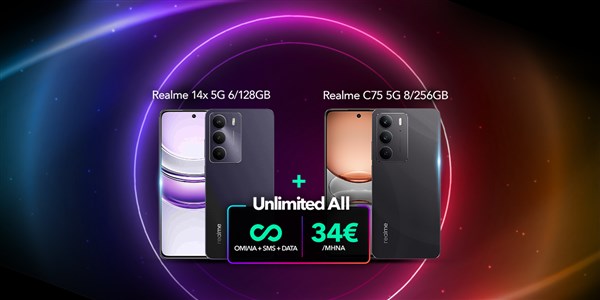 Unlimited All με δώρο Realme smartphones